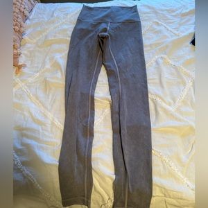 Lululemon Gray Distressed Look Leggings size 6